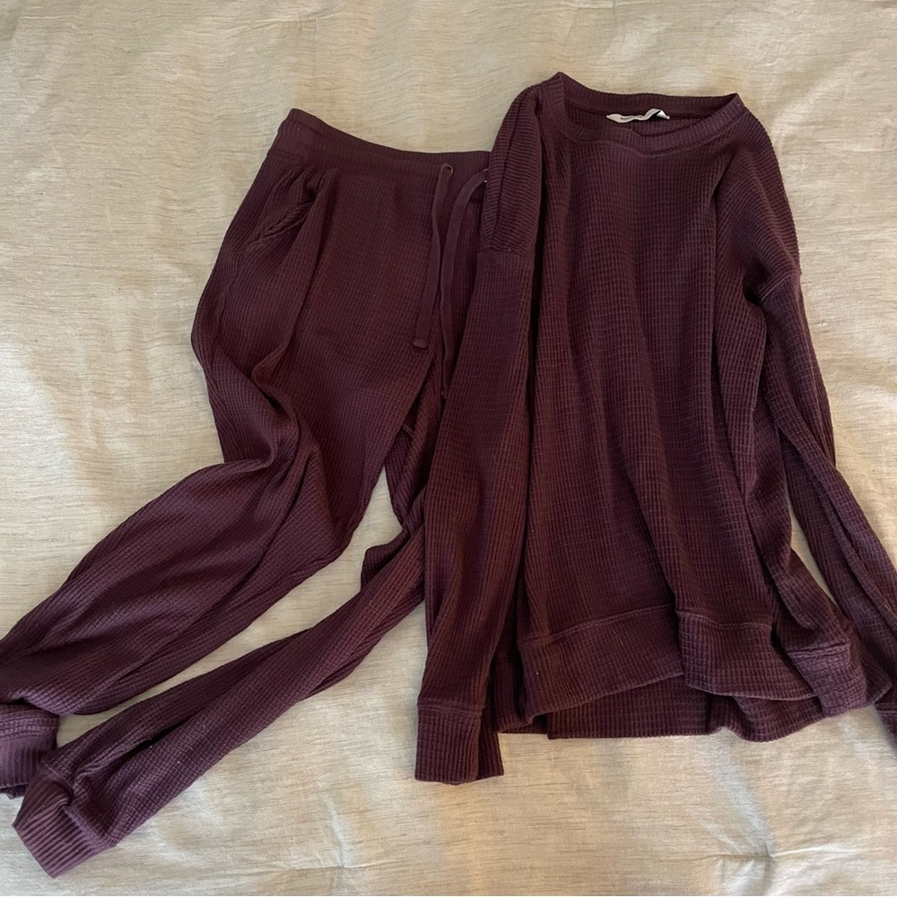 sonoma waffle pajama set